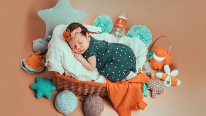 newborn_orange-teal_cheesecloth_props 3